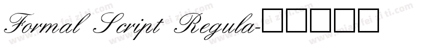 Formal Script Regula字体转换